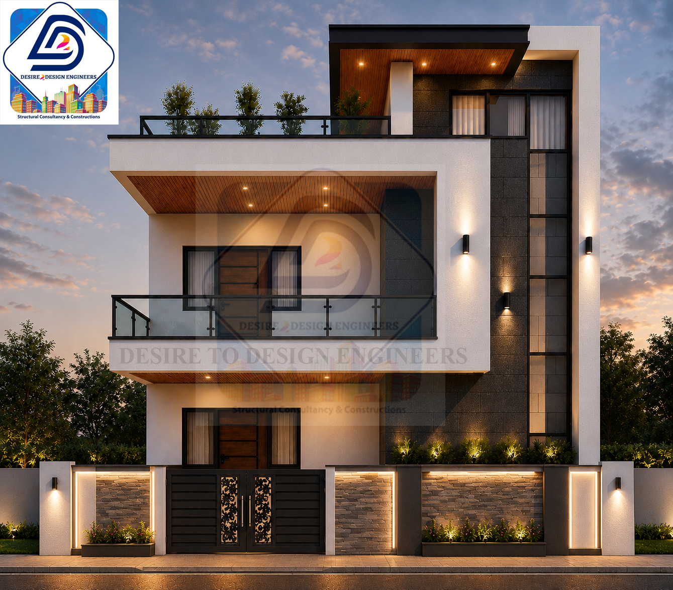 Madhav Garu 3D Elevation