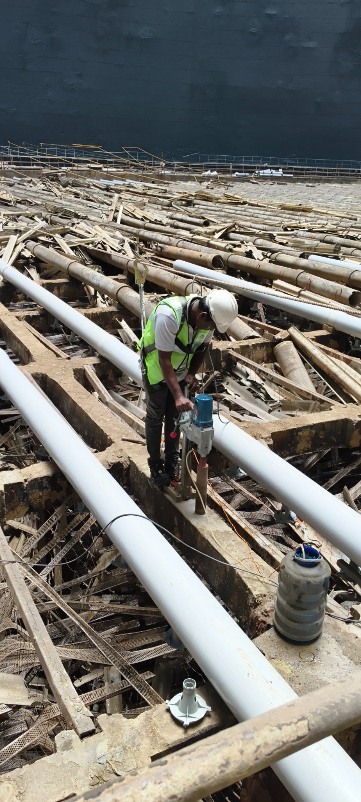 Core cutting test